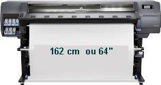 Impresses at 1,62m (64") com cartuchos HP 831 na Impressora HP Ltex 330 - E2X76A