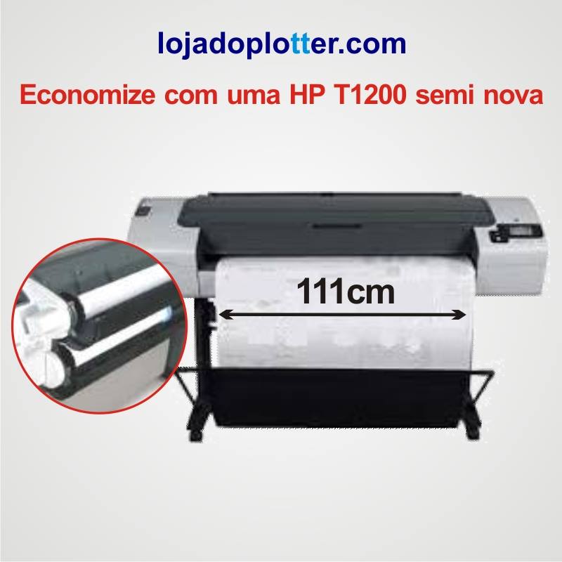 Plotter HP Designjet T1200 com 2 rolos