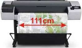 Plotter HP Designjet T795 com largura de impresso de 111cm (44")